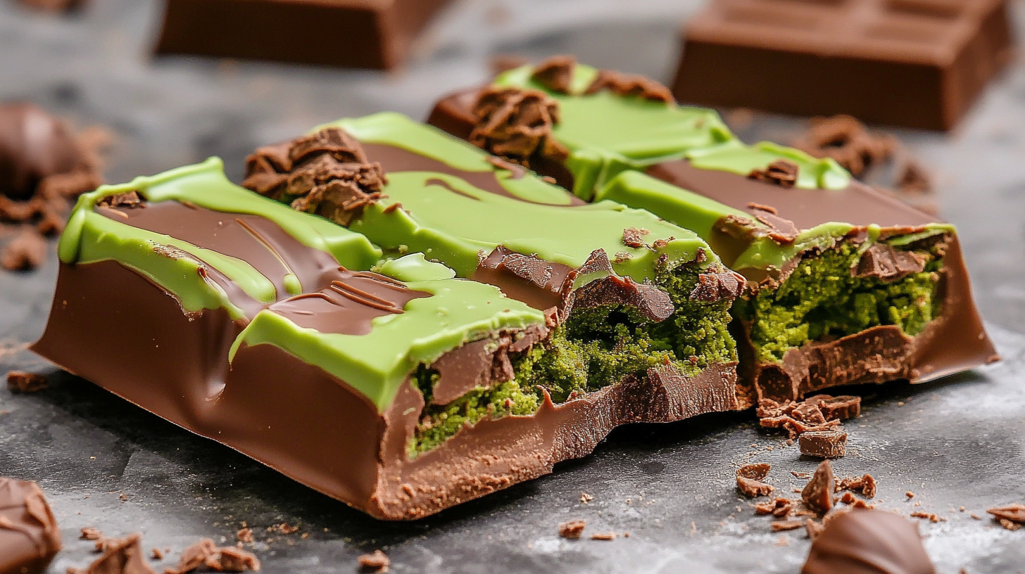 dubai-chocolate Dubai chocolate bar with pistachio and kataifi filling