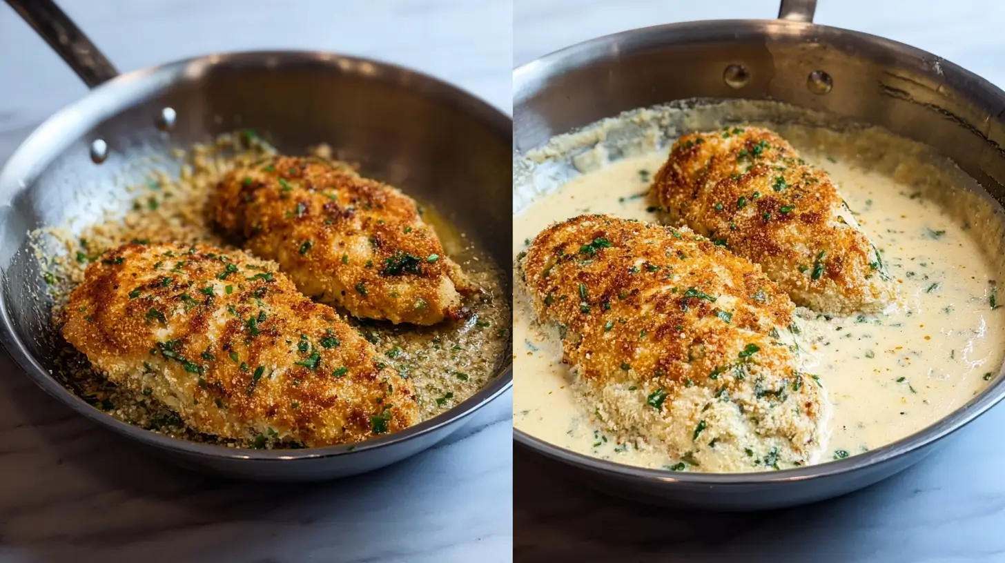 Proven Garlic Chicken in Cream Sauce – Step-by-Step Process You’ll Want to Repeat Step-by-Step Garlic Chicken in Cream Sauce Recipe – Sauce Prep and Final Simmering