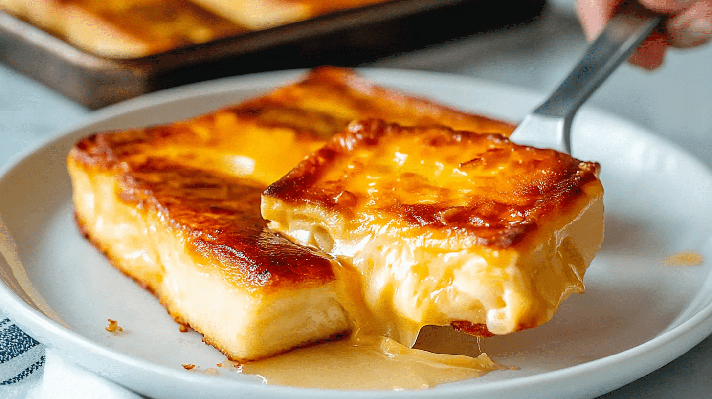 Cheese Dreams Recipe baked to golden perfection