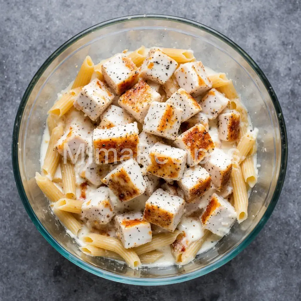 Chicken Alfredo Bake