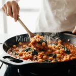 Garlic Chickpea Tomato Pasta