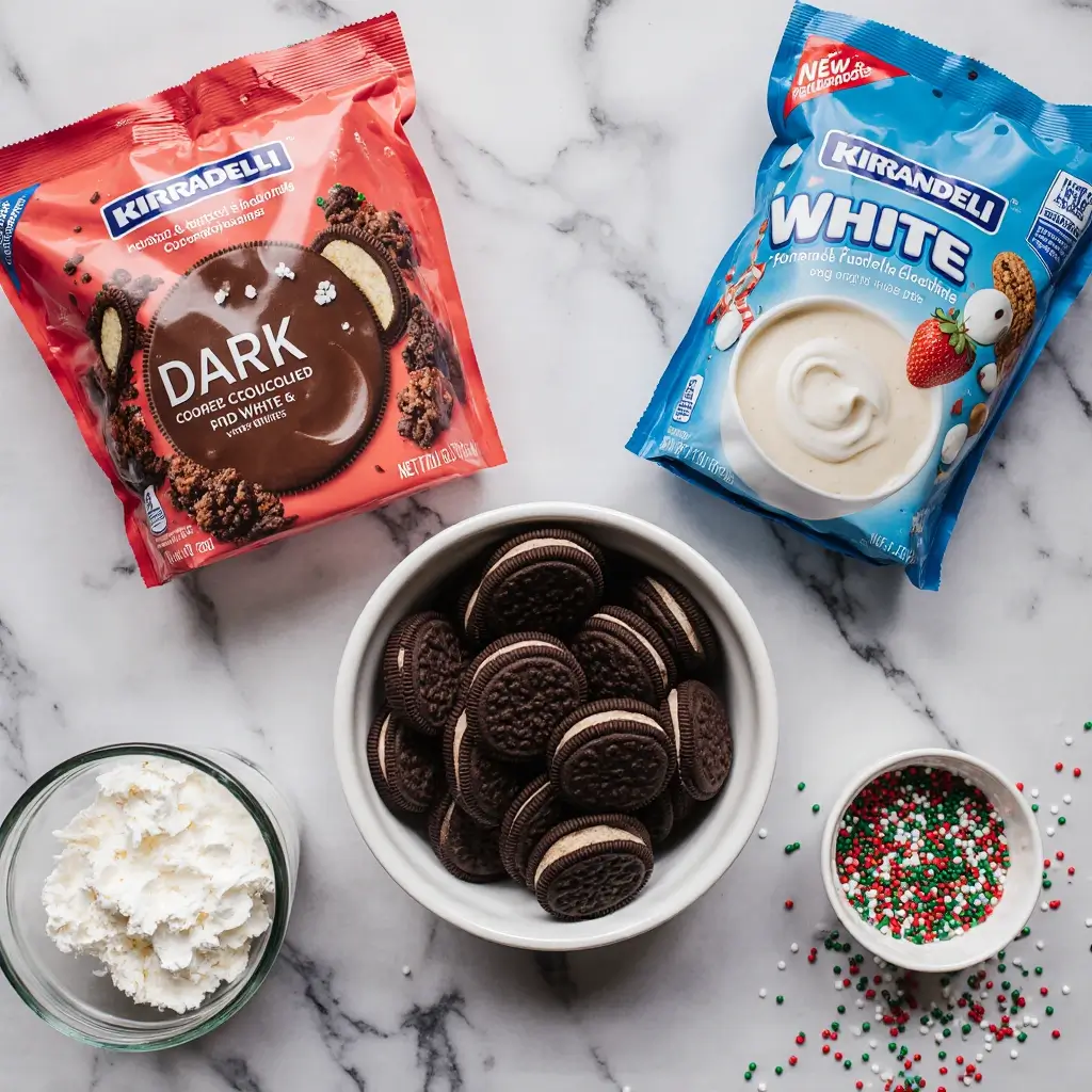 what ingredients  you needed to make Christmas oreo balls